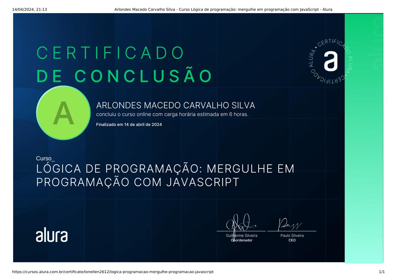 Certificado de JavaScript
