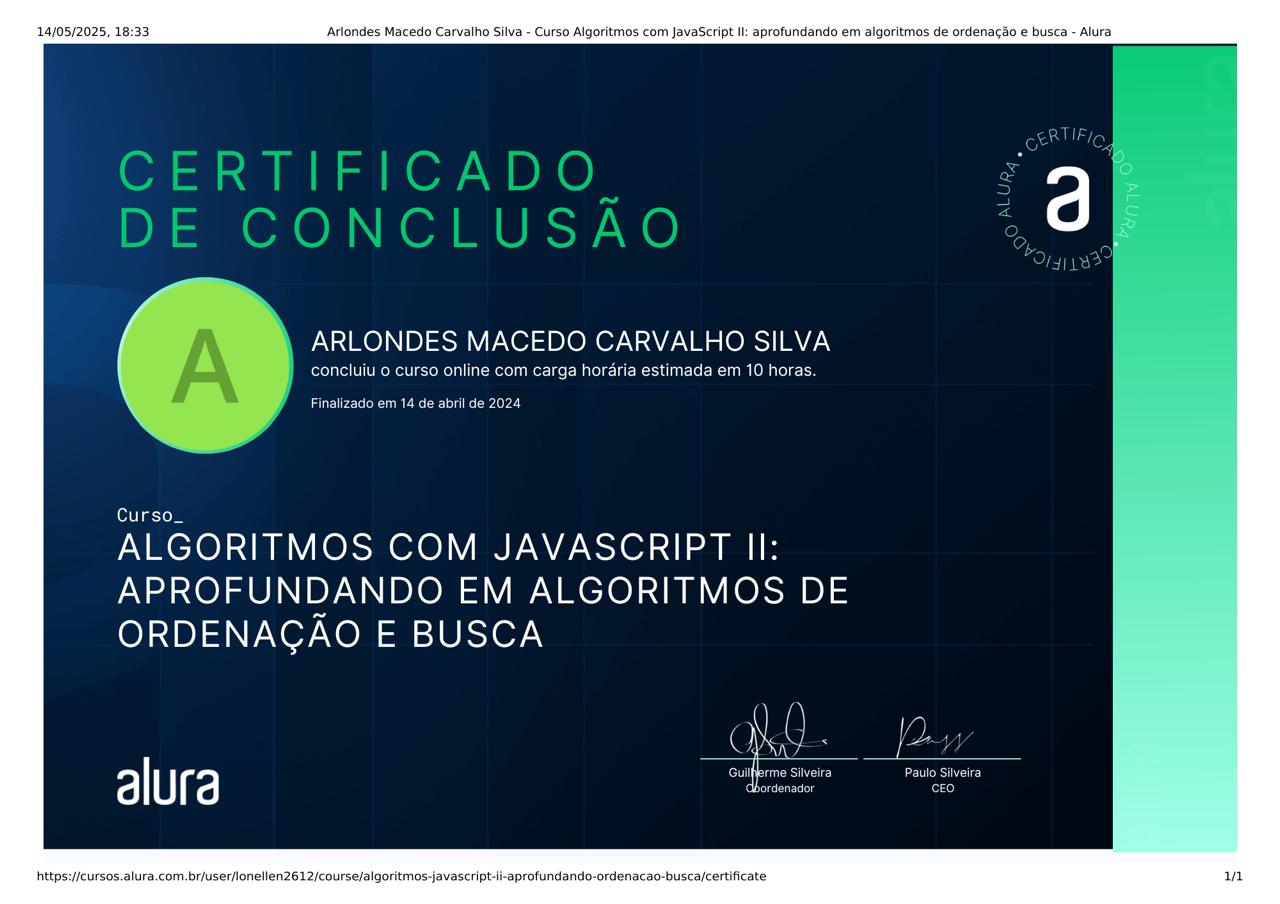 Certificado de JavaScript